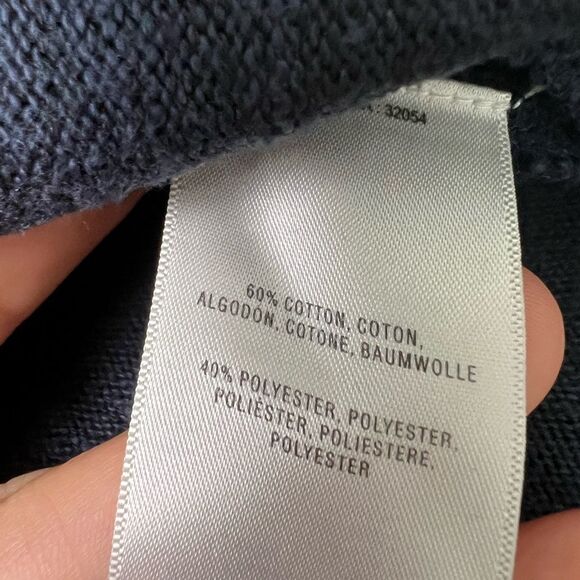 Akemi + Kin Anthropologie Savin Navy Embroidered Long Sleeve Tunic Knit Top - Picture 11 of 12